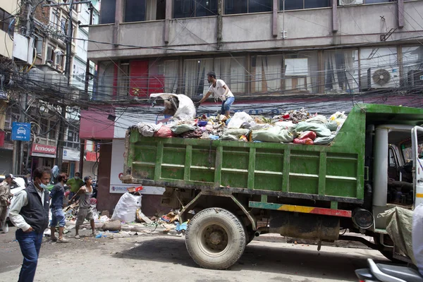 Katmandu Nepal Temmuz 2018 Street Thamel Bölgesinde Katmandu Thamel Bir — Stok fotoğraf