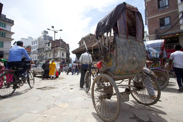 Kathmandu Nepal Luglio 2018 Street Nel Distretto Thamel Kathmandu Thamel — Foto Stock