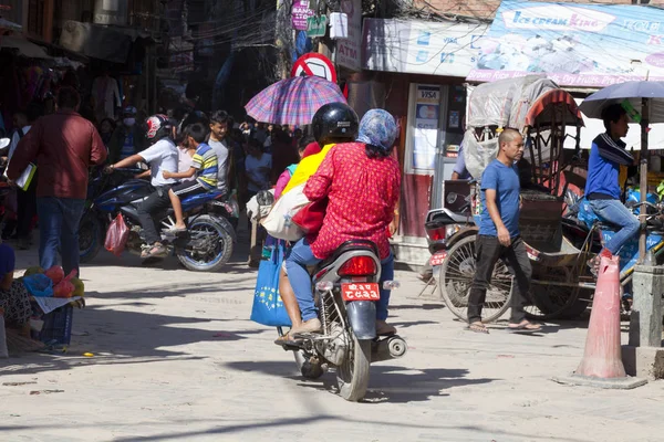 Kathmandu Nepal July 2018 Street Thamel District Kathmandu Thamel Tourist — Stock Photo, Image