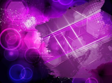 Soyut teknoloji kavramı arka plan, vektör illüstrasyonu