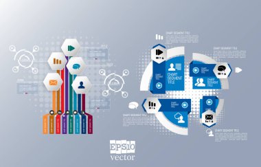 Renkli sunum şablonu tasarlayabilirsiniz. Vektör arka plan.