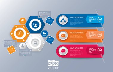 Renkli sunum şablonu tasarlayabilirsiniz. Vektör arka plan.