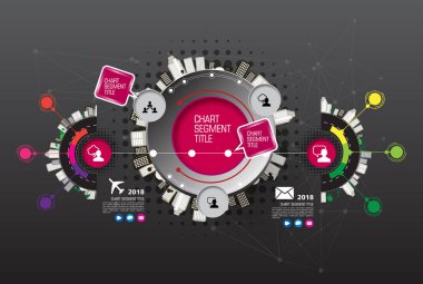 İş Infographic düzeni, vektör çizim