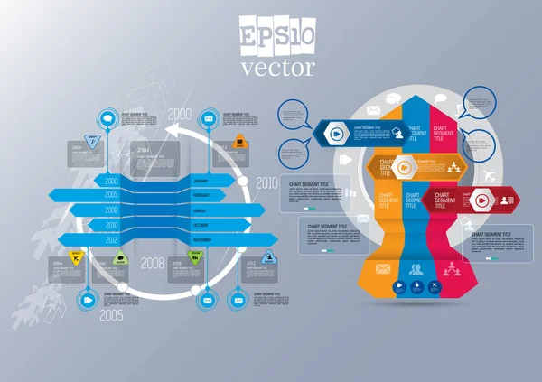 Business Infographic Layout Vektorillustration — Stock vektor