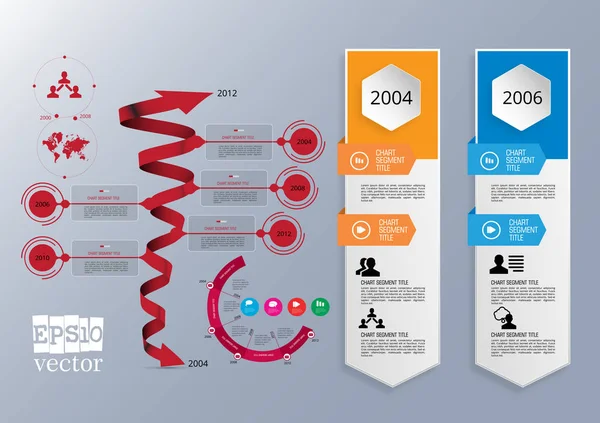 Biznesu Infografiki Układ Ilustracji Wektorowych — Wektor stockowy