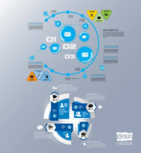 Biznesu Infografiki Układ Ilustracji Wektorowych — Wektor stockowy