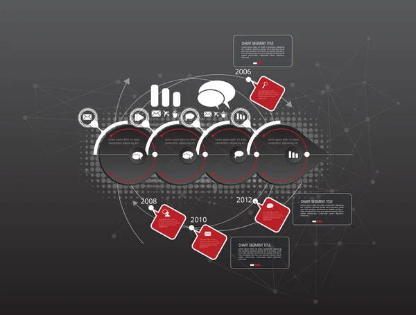 Diseño Infografía Empresarial Ilustración Vectorial — Archivo Imágenes Vectoriales