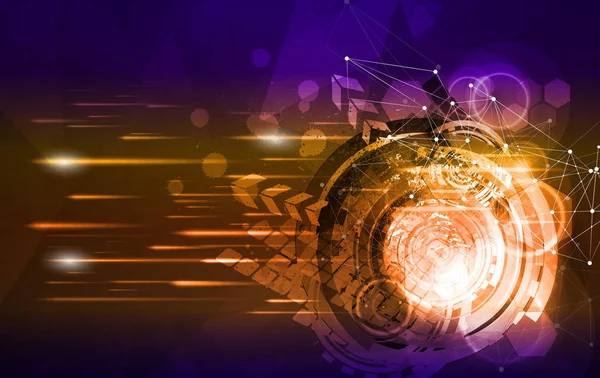 Soyut dijital teknoloji arkaplanının 3B görüntülenmesi