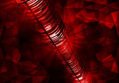 Soyut dijital teknoloji arkaplanının 3B görüntülenmesi