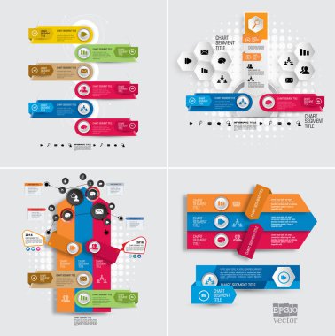 Renkli sunum şablonu tasarlayabilirsiniz. Vektör arka plan.