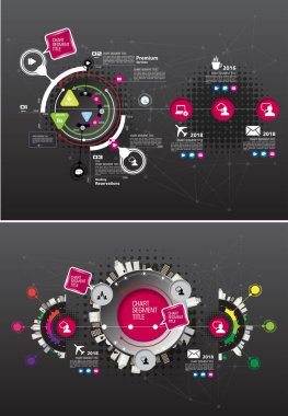 Renkli sunum şablonu tasarlayabilirsiniz. Vektör arka plan.