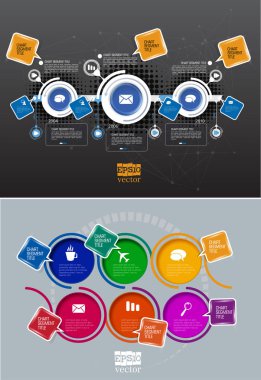 Renkli sunum şablonu tasarlayabilirsiniz. Vektör arka plan.