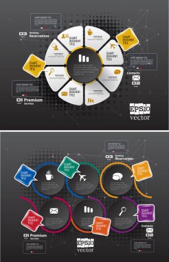 Renkli sunum şablonu tasarlayabilirsiniz. Vektör arka plan.