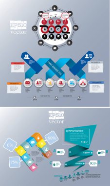 Renkli sunum şablonu tasarlayabilirsiniz. Vektör arka plan.