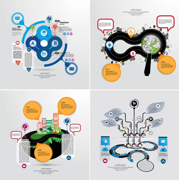 Kleurrijke Presentatie Ontwerpsjablonen Vector Achtergrond — Stockvector