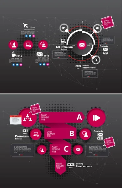 Kleurrijke Presentatie Ontwerpsjablonen Vector Achtergrond — Stockvector