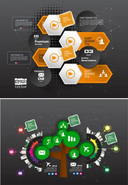 Renkli sunum şablonu tasarlayabilirsiniz. Vektör arka plan.