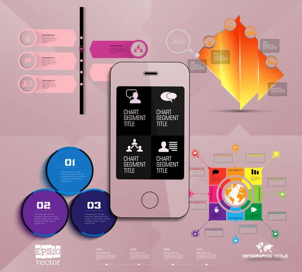 Concepto Infográfico Ilustración Vectorial — Archivo Imágenes Vectoriales