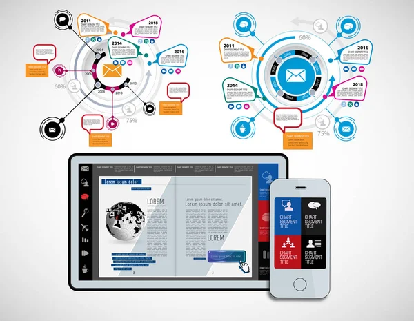 Concepto Infográfico Ilustración Vectorial — Archivo Imágenes Vectoriales