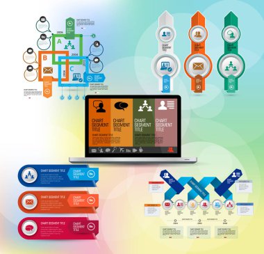 İş illüstrasyonu için bilgi vektörü ögeleri