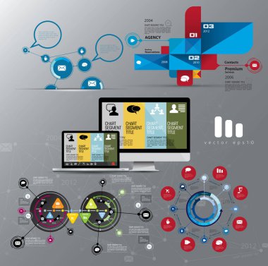 soyut infographics şablonu. vektör çizim.