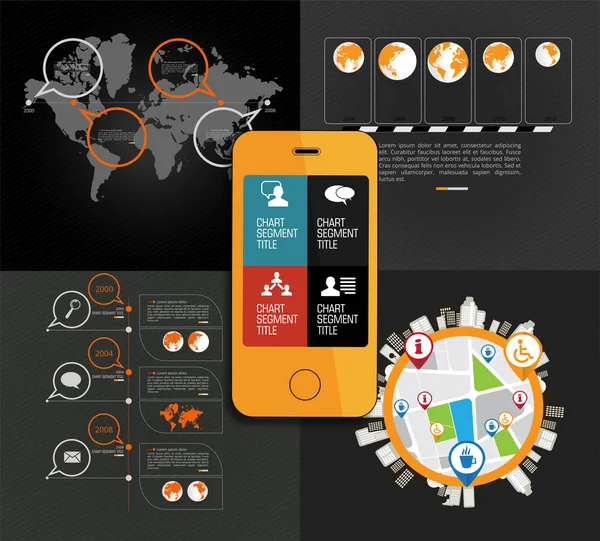 Concepto Infográfico Ilustración Vectorial — Archivo Imágenes Vectoriales