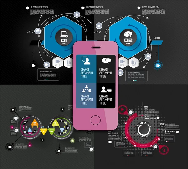 Concepto Infográfico Ilustración Vectorial — Archivo Imágenes Vectoriales