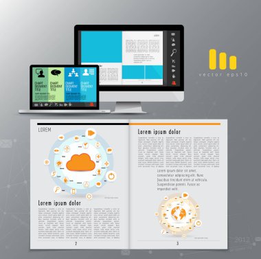 Kurumsal kitapçık veya sunu şablonları