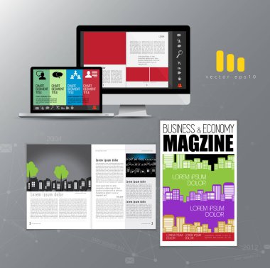 İş broşür düzen, vektör