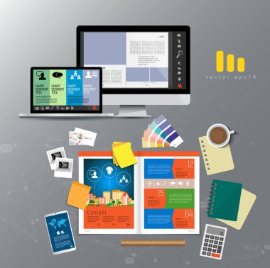 Düzen kolay düzenlenebilir vektör