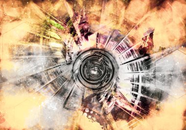 dijital teknoloji arka plan 3D render