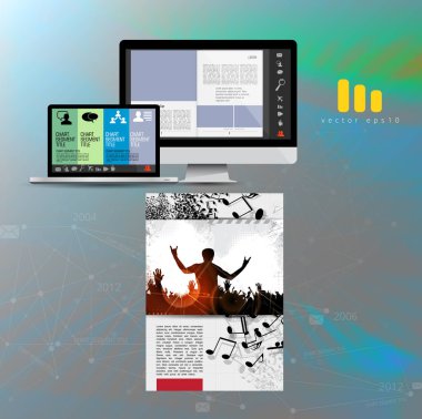 İş broşür düzen, vektör