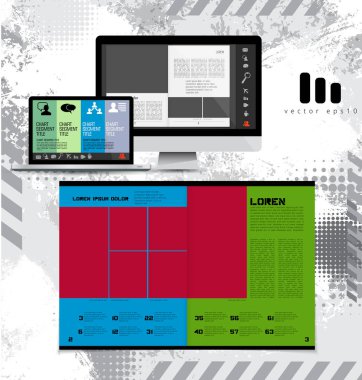 İş broşür düzen, vektör