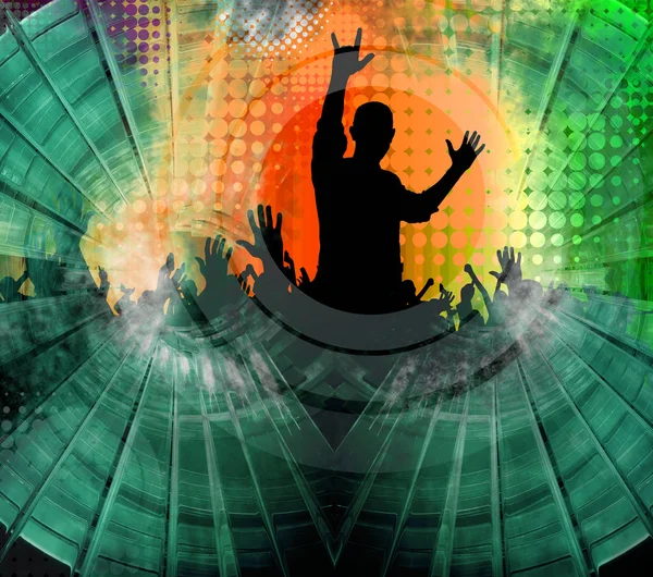 Disco Party Fest Illustration — Stockfoto