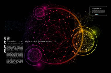 Soyut teknoloji kavramı arka plan, vektör illüstrasyonu