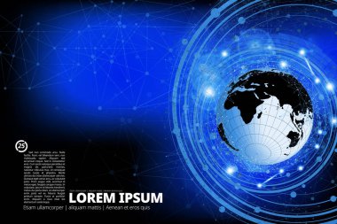 Soyut teknoloji kavramı arka plan, vektör illüstrasyonu