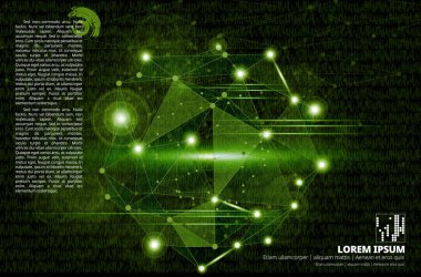 Soyut teknoloji kavramı arka plan, vektör illüstrasyonu