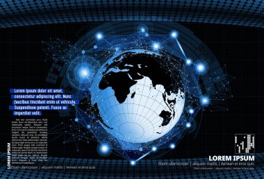 Soyut teknoloji kavramı arka plan, vektör illüstrasyonu