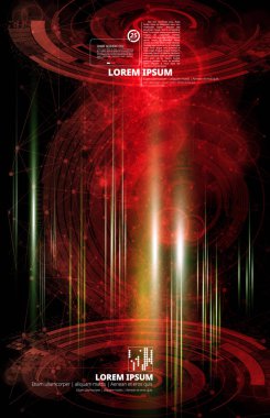 Soyut teknoloji kavramı arka plan, vektör illüstrasyonu