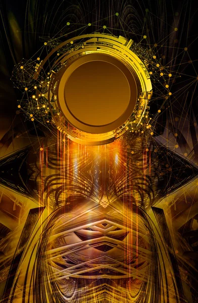 Soyut teknoloji kavramı arka plan, vektör illüstrasyonu