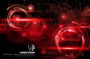 Soyut teknoloji kavramı arka plan, vektör illüstrasyonu