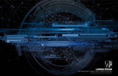 Soyut teknoloji kavramı arka plan, vektör illüstrasyonu