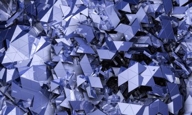 3D render soyut teknoloji kavramı - illüstrasyon 