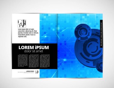 İş broşür düzen, vektör 