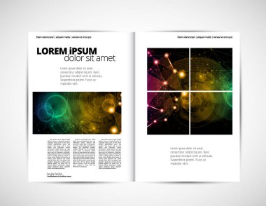 Grafik broşür tasarım şablonları, vektör