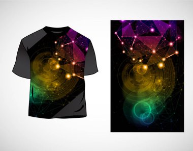 T-shirt şablon, vektör kullanımı kolay