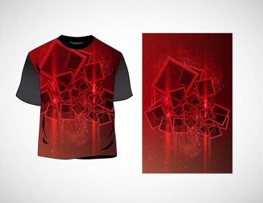 T-shirt şablon, vektör kullanımı kolay