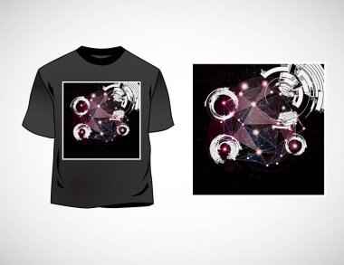 T-shirt şablon, vektör kullanımı kolay