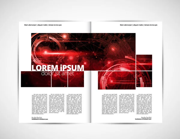 Modèle Vectoriel Prêt Emploi Pour Brochure Rapport Annuel Magazine — Image vectorielle
