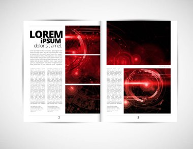 Grafik broşür tasarım şablonları, vektör